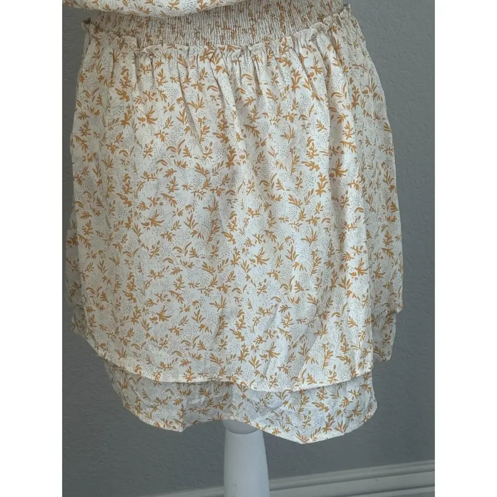 Bishop + Young Kelley Smock Dress Small Floral Cottagecore Prairie Mini NWOT